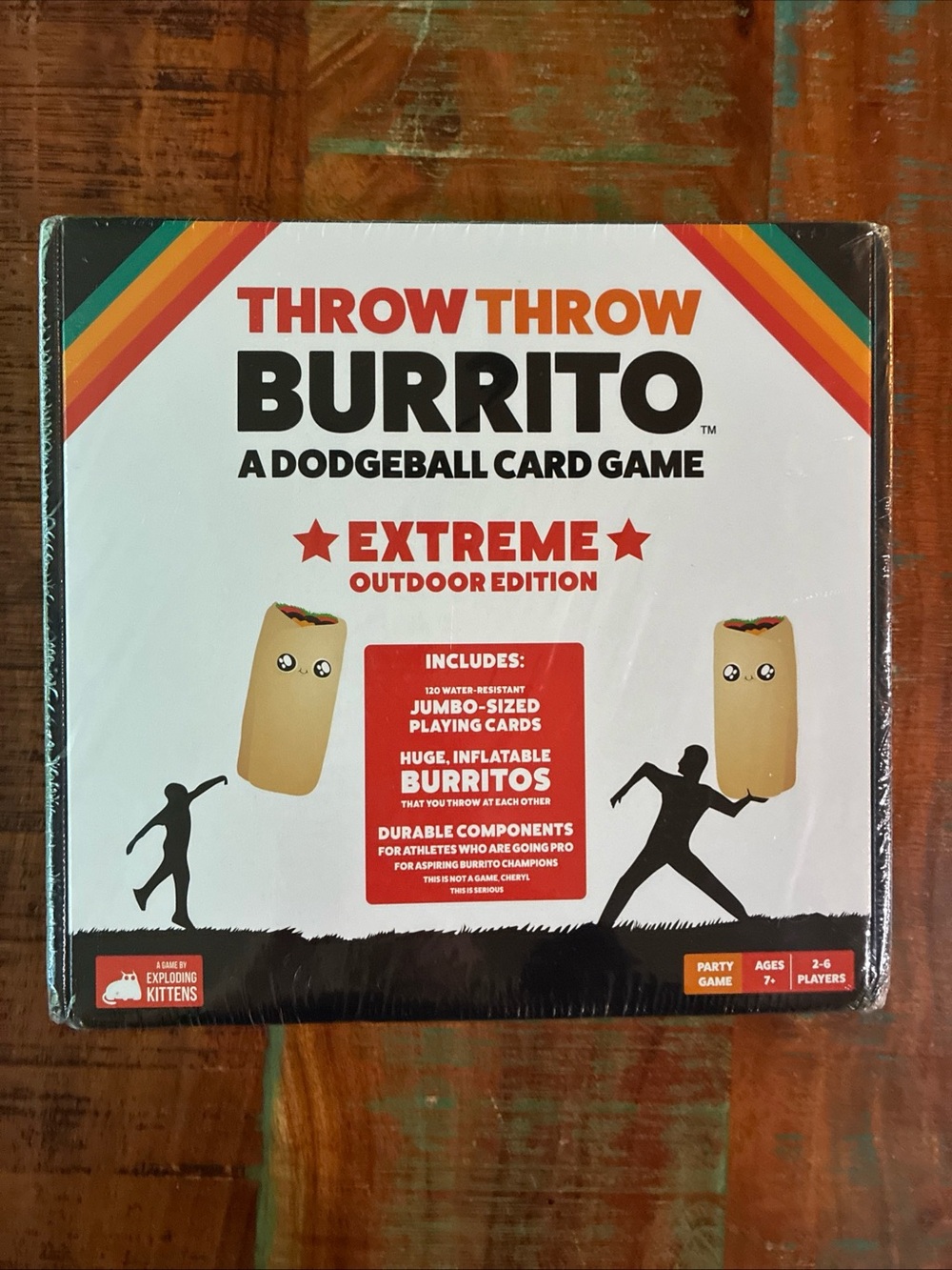 Throw Throw Burrito - A Dodgeball Card Game - Extreme Outdoor Edition - 7+ New